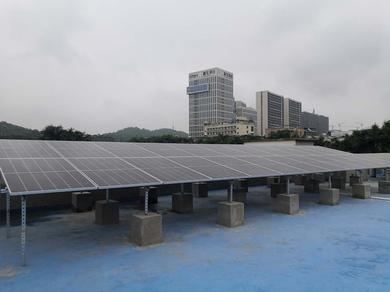 深圳工厂屋顶30kw市电互补光伏发电系统工程